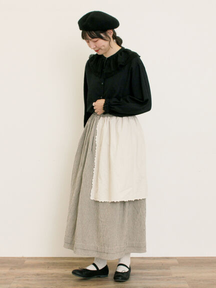 レース襟ブラウス(オフホワイト/チャコールグレー/ブラック/ピンク)|Samansa Mos2(サマンサ モスモス)通販