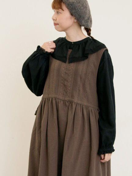 レース襟ブラウス(オフホワイト/チャコールグレー/ブラック/ピンク)|Samansa Mos2(サマンサ モスモス)通販