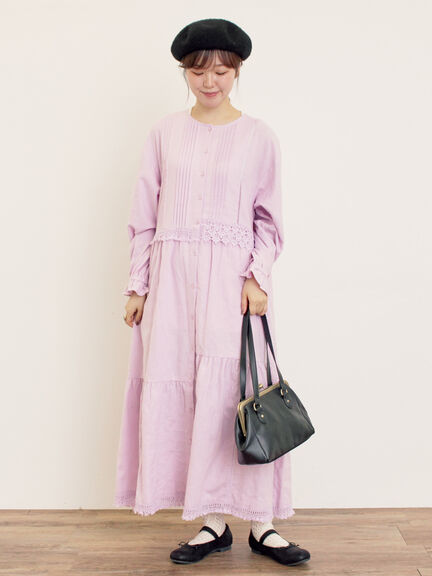 がま口ショルダーバッグ(ブラック/モカ)|Samansa Mos2(サマンサ モスモス)通販