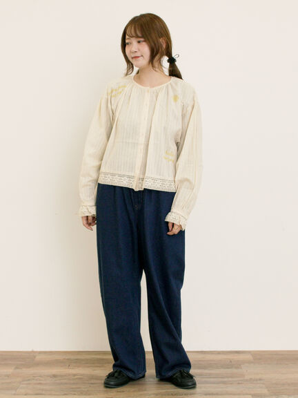 袖シアー切替メローカットソー(グレー/ブラック/モカ/グリーン)|Samansa Mos2(サマンサ モスモス)通販