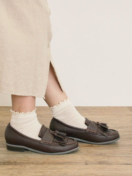 タッセルローファー(ブラック/ダークブラウン)|Samansa Mos2(サマンサ モスモス)通販