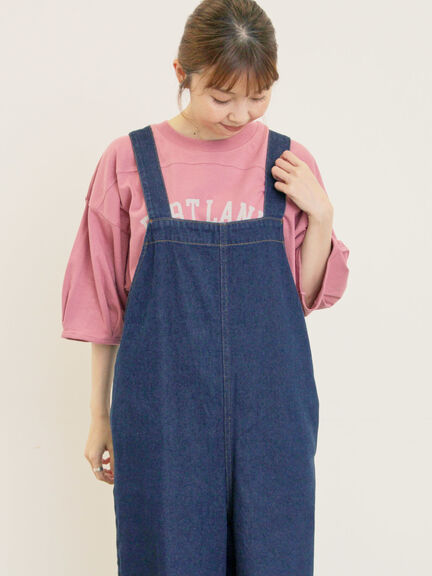 クロス刺繍ロゴプリントTシャツ(オフホワイト/チャコールグレー/ピンク/グリーン)|Samansa Mos2(サマンサ モスモス)通販