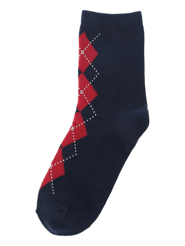 フロントアーガイルソックス(ネイビー)|Samansa Mos2(サマンサ モスモス)通販