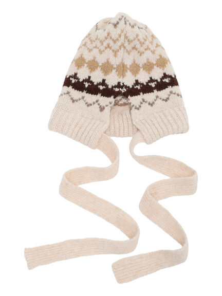 【消臭効果】ジャガードニット帽(ベージュ/モカ)|Samansa Mos2(サマンサ モスモス)通販