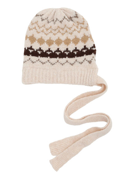 【消臭効果】ジャガードニット帽(ベージュ/モカ)|Samansa Mos2(サマンサ モスモス)通販