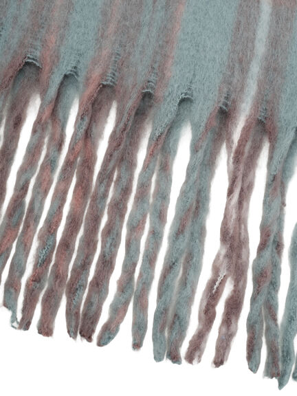 【帯電防止/ウォッシャブル】太フリンジチェックマフラー(ベージュ/ダークブラウン/グリーン)|Samansa Mos2(サマンサ モスモス)通販