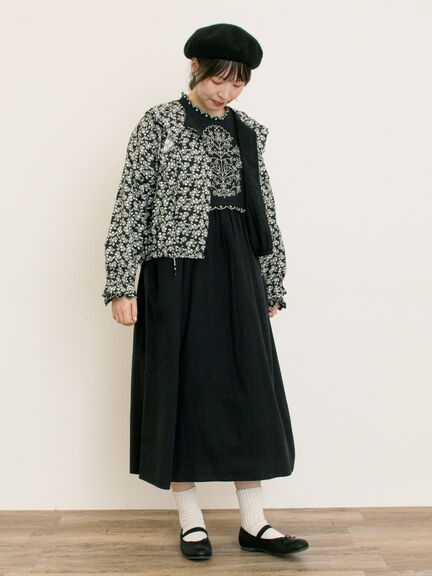 リボンフリルジャケット(ブラック/ピンク/ベージュ)|Samansa Mos2(サマンサ モスモス)通販