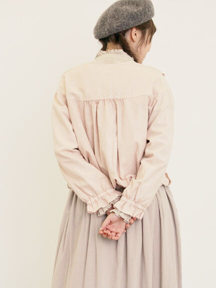 リボンフリルジャケット(ブラック/ピンク/ベージュ)|Samansa Mos2(サマンサ モスモス)通販