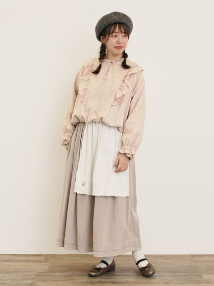 リボンフリルジャケット(ブラック/ピンク/ベージュ)|Samansa Mos2(サマンサ モスモス)通販