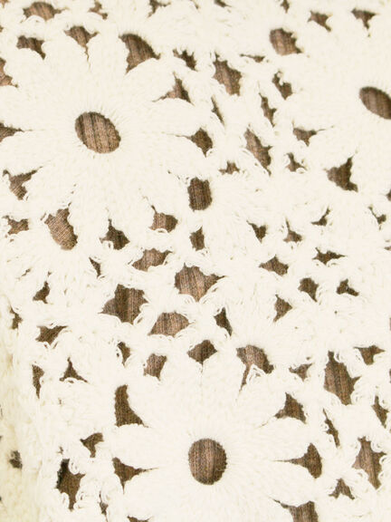 花柄ニット+布帛切替チュニック(ブラック/オレンジ/モカ/カーキ/キナリ)|Samansa Mos2(サマンサ モスモス)通販