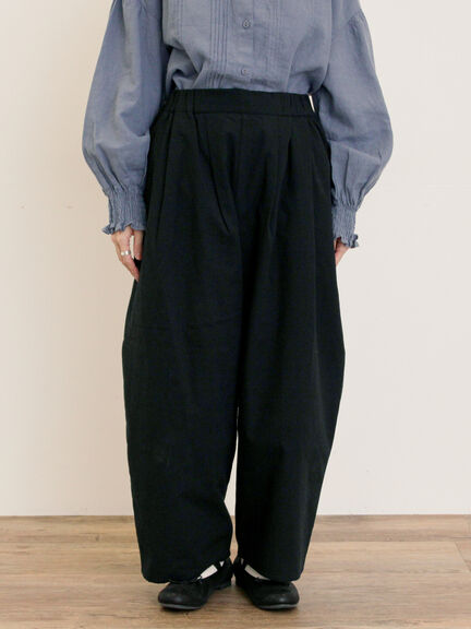 【M/Lサイズ】ボックスタックパンツ(ブラック/ベージュ/グリーン)|Samansa Mos2(サマンサ モスモス)通販