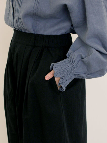 【M/Lサイズ】ボックスタックパンツ(ブラック/ベージュ/グリーン)|Samansa Mos2(サマンサ モスモス)通販