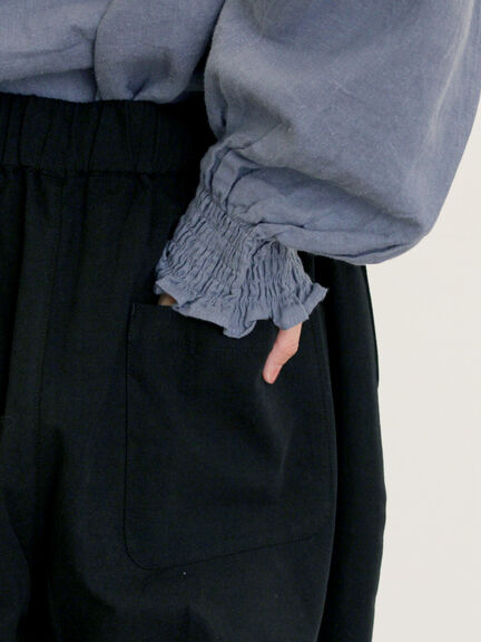 【M/Lサイズ】ボックスタックパンツ(ブラック/ベージュ/グリーン)|Samansa Mos2(サマンサ モスモス)通販