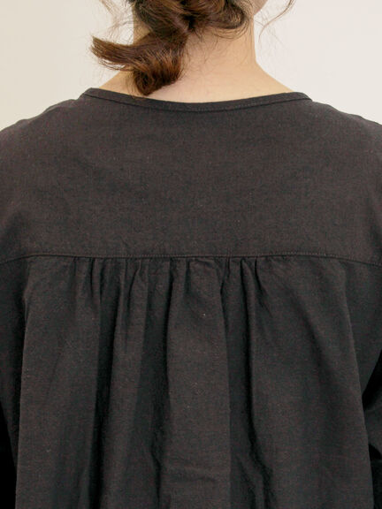 花刺繍切替えブラウス(グレー/チャコールグレー/マスタード/キナリ)|Samansa Mos2(サマンサ モスモス)通販