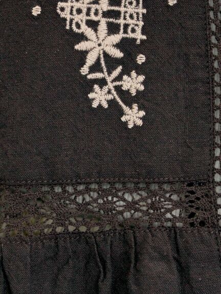 花刺繍切替えブラウス(グレー/チャコールグレー/マスタード/キナリ)|Samansa Mos2(サマンサ モスモス)通販