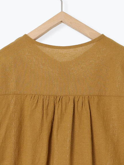 花刺繍切替えブラウス(グレー/チャコールグレー/マスタード/キナリ)|Samansa Mos2(サマンサ モスモス)通販