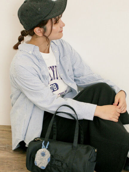 ワンポイントロゴ刺繍シャツ(オフホワイト/ピンク/ブラウン/ブルー)|Samansa Mos2(サマンサ モスモス)通販