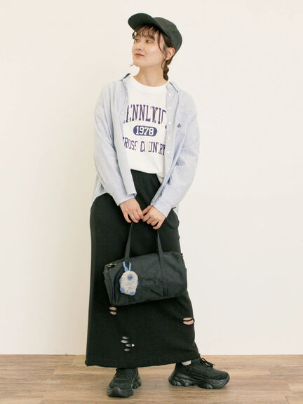 ワンポイントロゴ刺繍シャツ(オフホワイト/ピンク/ブラウン/ブルー)|Samansa Mos2(サマンサ モスモス)通販