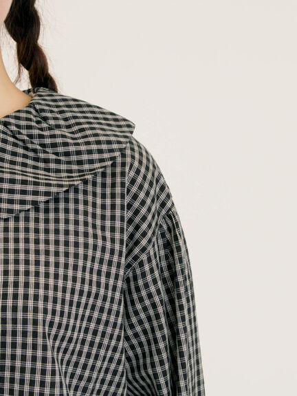 ビッグ襟羽織ブラウス(ブラック/ブラウン/キナリ)|Samansa Mos2(サマンサ モスモス)通販