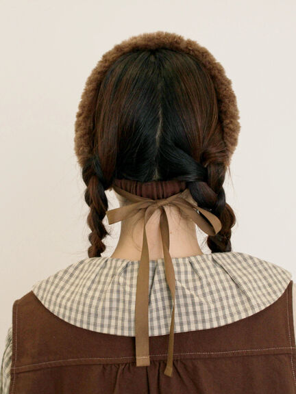 フェイクファーヘアバンド(ベージュ/ブラウン)|Samansa Mos2(サマンサ モスモス)通販