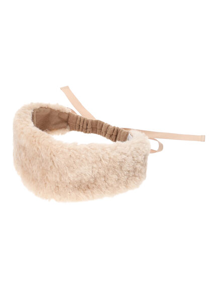 フェイクファーヘアバンド(ベージュ/ブラウン)|Samansa Mos2(サマンサ モスモス)通販