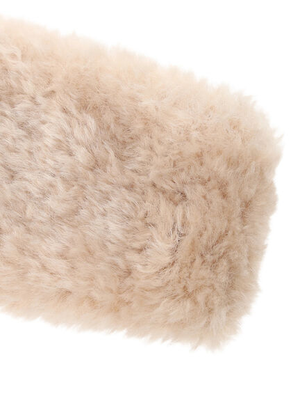 フェイクファーヘアバンド(ベージュ/ブラウン)|Samansa Mos2(サマンサ モスモス)通販