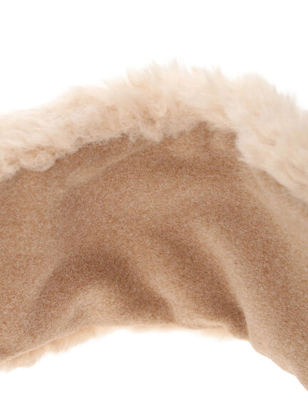 フェイクファーヘアバンド(ベージュ/ブラウン)|Samansa Mos2(サマンサ モスモス)通販