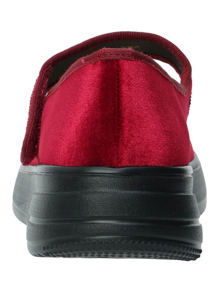 ベロアストラップスニーカー(ブラック/レッド/モカ)|Samansa Mos2(サマンサ モスモス)通販