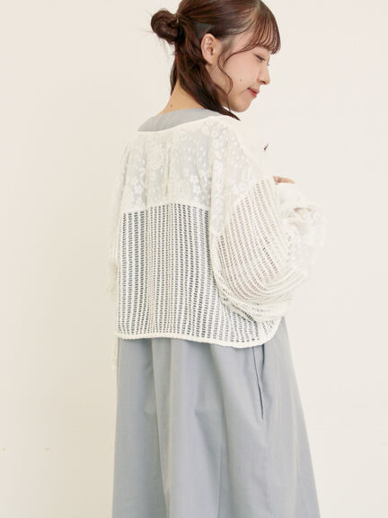 ◎コード刺繍ジレワンピース(ブラック/ベージュ/ブルー)|Samansa Mos2(サマンサ モスモス)通販