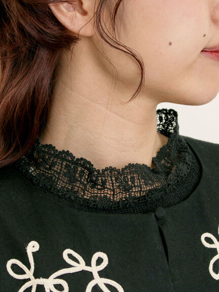 ◎コード刺繍ジレワンピース(ブラック/ベージュ/ブルー)|Samansa Mos2(サマンサ モスモス)通販