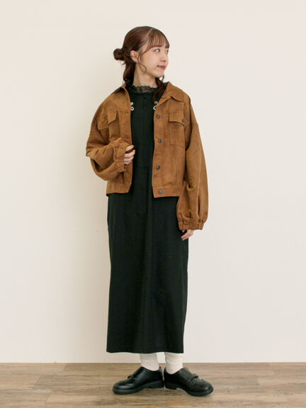 ◎コード刺繍ジレワンピース(ブラック/ベージュ/ブルー)|Samansa Mos2(サマンサ モスモス)通販