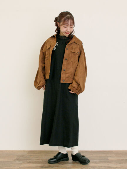 ◎コード刺繍ジレワンピース(ブラック/ベージュ/ブルー)|Samansa Mos2(サマンサ モスモス)通販