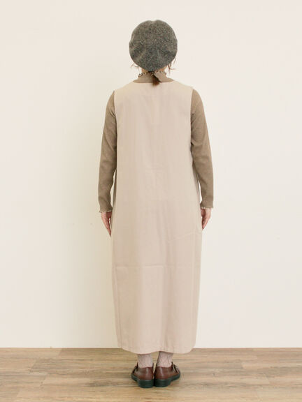 ◎コード刺繍ジレワンピース(ブラック/ベージュ/ブルー)|Samansa Mos2(サマンサ モスモス)通販