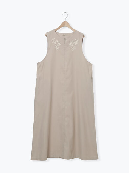 ◎コード刺繍ジレワンピース(ブラック/ベージュ/ブルー)|Samansa Mos2(サマンサ モスモス)通販