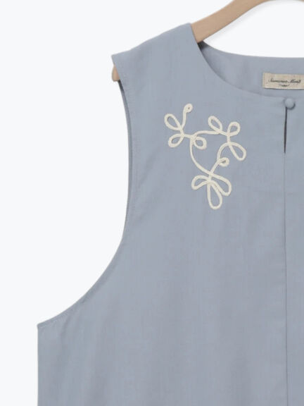 ◎コード刺繍ジレワンピース(ブラック/ベージュ/ブルー)|Samansa Mos2(サマンサ モスモス)通販