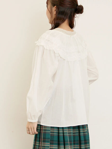 ◎2WAYギャザーブラウス(オフホワイト/ブラック/ブラウン)|Samansa Mos2(サマンサ モスモス)通販