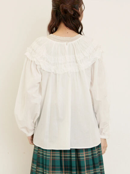 ◎2WAYギャザーブラウス(オフホワイト/ブラック/ブラウン)|Samansa Mos2(サマンサ モスモス)通販