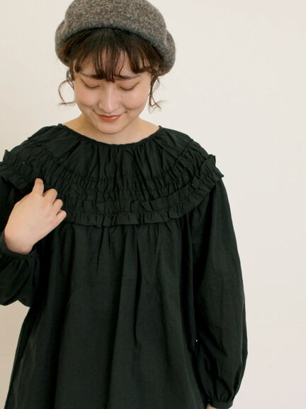 ◎2WAYギャザーブラウス(オフホワイト/ブラック/ブラウン)|Samansa Mos2(サマンサ モスモス)通販