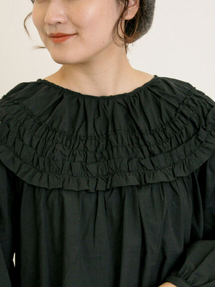 ◎2WAYギャザーブラウス(オフホワイト/ブラック/ブラウン)|Samansa Mos2(サマンサ モスモス)通販