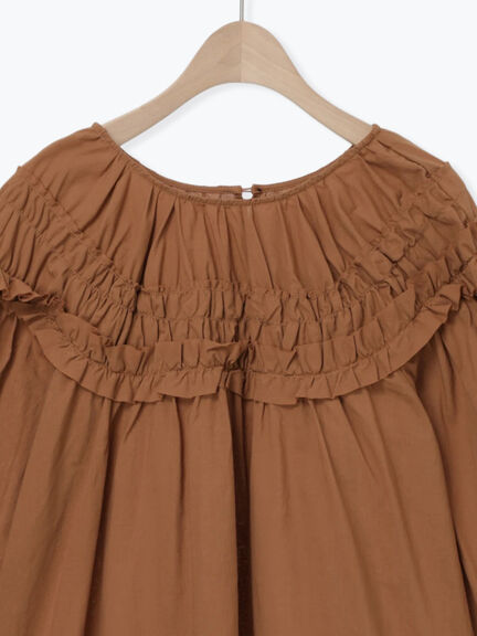 ◎2WAYギャザーブラウス(オフホワイト/ブラック/ブラウン)|Samansa Mos2(サマンサ モスモス)通販