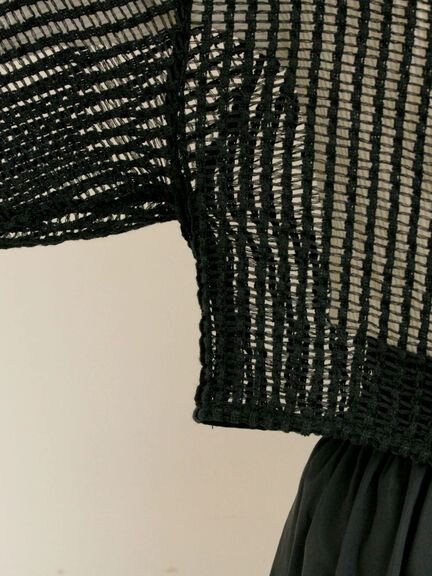 ◎パッチワークレースカーディガン(ブラック/キナリ)|Samansa Mos2(サマンサ モスモス)通販