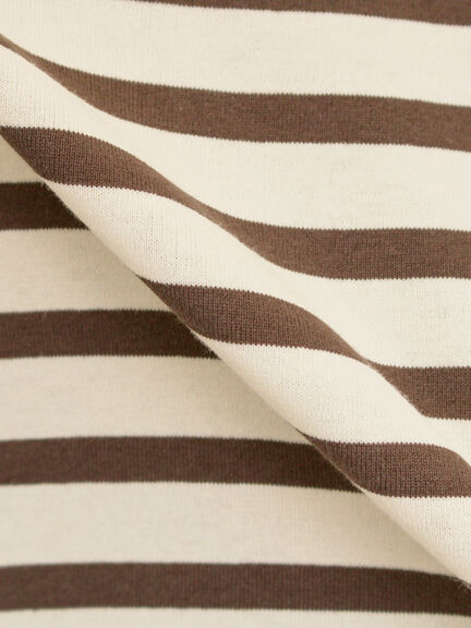 パネルボーダーロングスリーブカットソー(ピンク/モカ/グリーン/ネイビー)|Samansa Mos2(サマンサ モスモス)通販