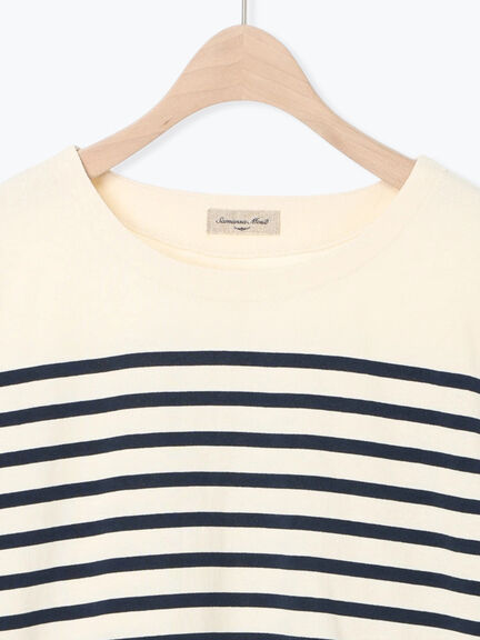 パネルボーダーロングスリーブカットソー(ピンク/モカ/グリーン/ネイビー)|Samansa Mos2(サマンサ モスモス)通販