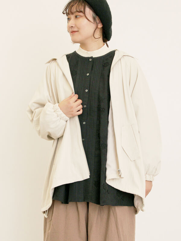 襟付きマウンテンパーカー(ベージュ)|Samansa Mos2(サマンサ モスモス)通販