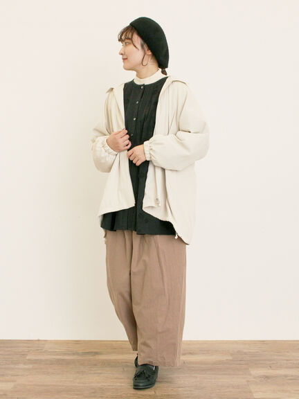 襟付きマウンテンパーカー(チャコールグレー/ベージュ/ブラウン/カーキ)|Samansa Mos2(サマンサ モスモス)通販