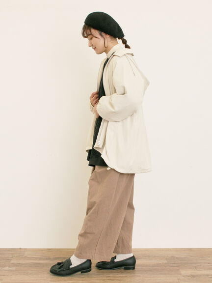 襟付きマウンテンパーカー(チャコールグレー/ベージュ/ブラウン/カーキ)|Samansa Mos2(サマンサ モスモス)通販