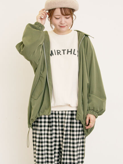 襟付きマウンテンパーカー(チャコールグレー/ベージュ/ブラウン/カーキ)|Samansa Mos2(サマンサ モスモス)通販