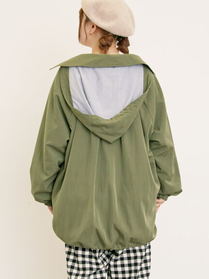 襟付きマウンテンパーカー(チャコールグレー/ベージュ/ブラウン/カーキ)|Samansa Mos2(サマンサ モスモス)通販