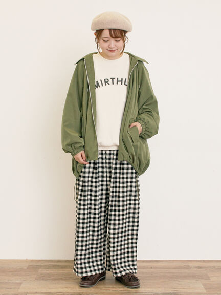 襟付きマウンテンパーカー(チャコールグレー/ベージュ/ブラウン/カーキ)|Samansa Mos2(サマンサ モスモス)通販