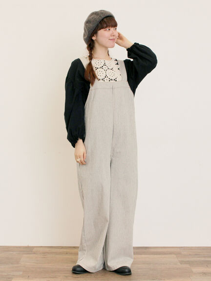 【WEB限定】胸元レース貼りチュニック(ブラック/キナリ)|Samansa Mos2(サマンサ モスモス)通販